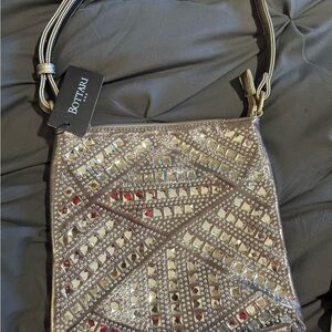 Silver Embellished Women's Bag